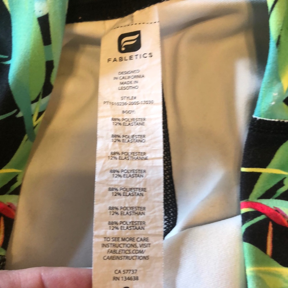 Fabletics Tropical print leggings - Picture 2 of 3